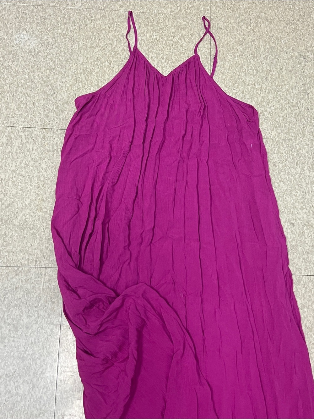 a new day Fuchsia Maxi Dress with Spaghetti Straps
